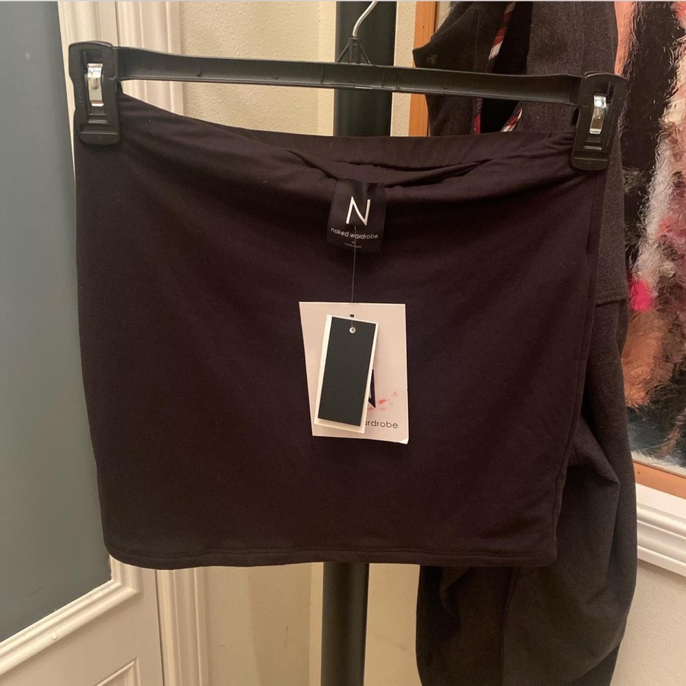 Naked Wardrobe Elegant Black mini Skirt NWT